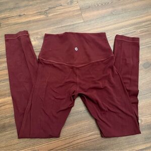 lululemon athletica Burgundy Leggings